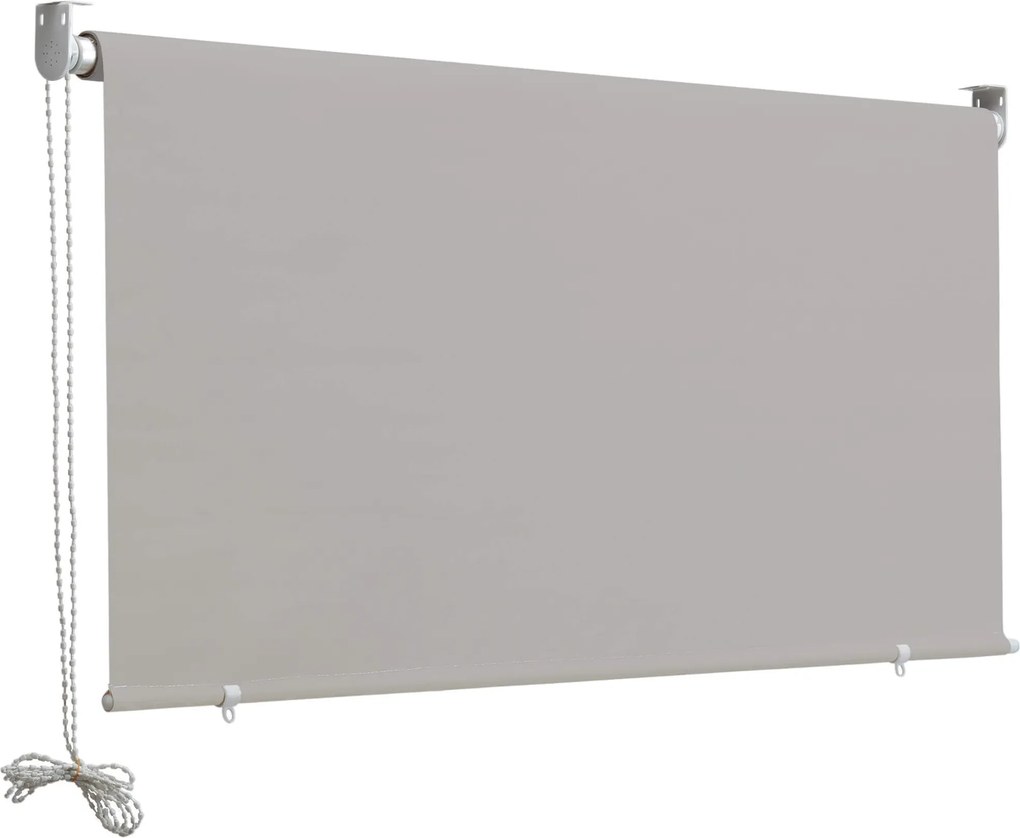 Tenda da Sole a Caduta 2,5x1,5m in Poliestere Grigio Cenere...