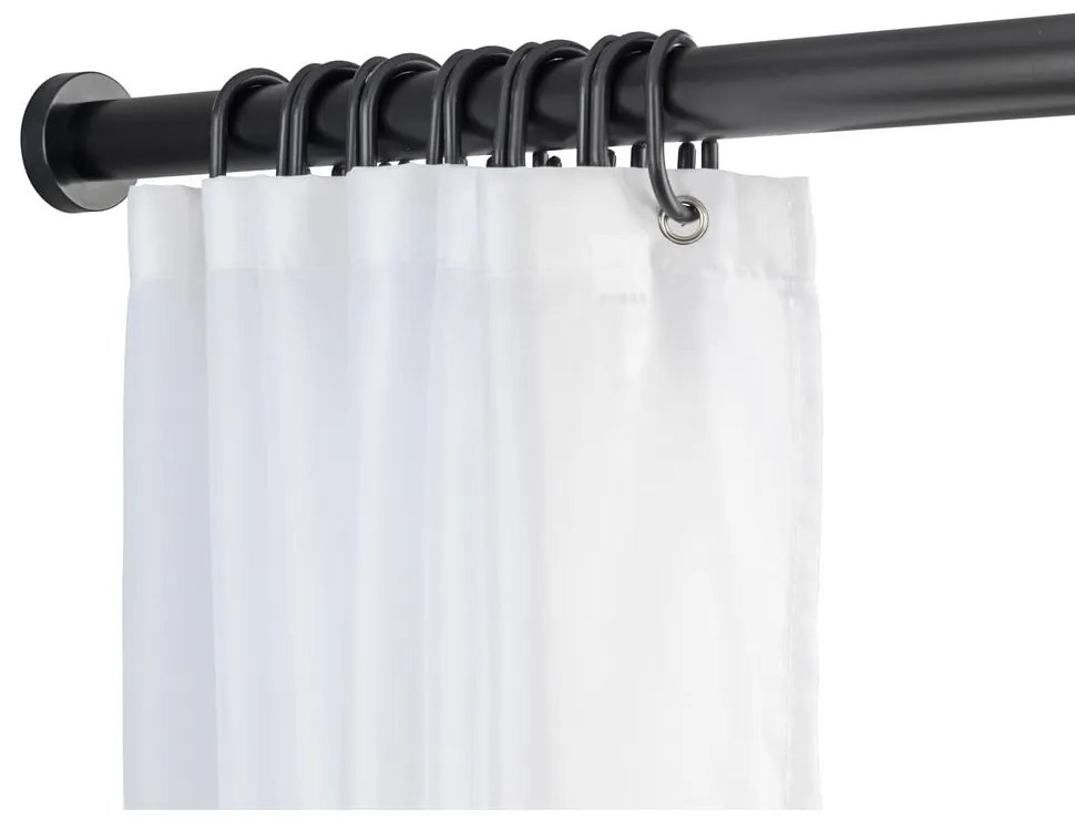 Asta da bagno telescopica nera, lunghezza 70-115 cm Luz - Wenko
