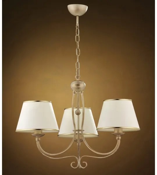 Jupiter 513 - LA-3-E - Lampadario a sospensione con catena LAURA 3xE27/60W/230V