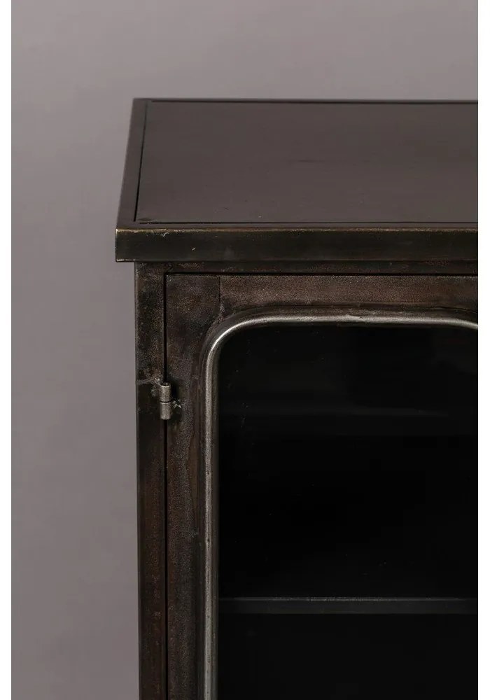 Vetrina nera in metallo 60x100x35 cm Denza – Dutchbone
