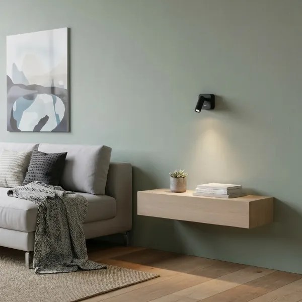 Ideal Lux - Luce Spot da parete a LED BEAN LED/3W/230V CRI 90 nero