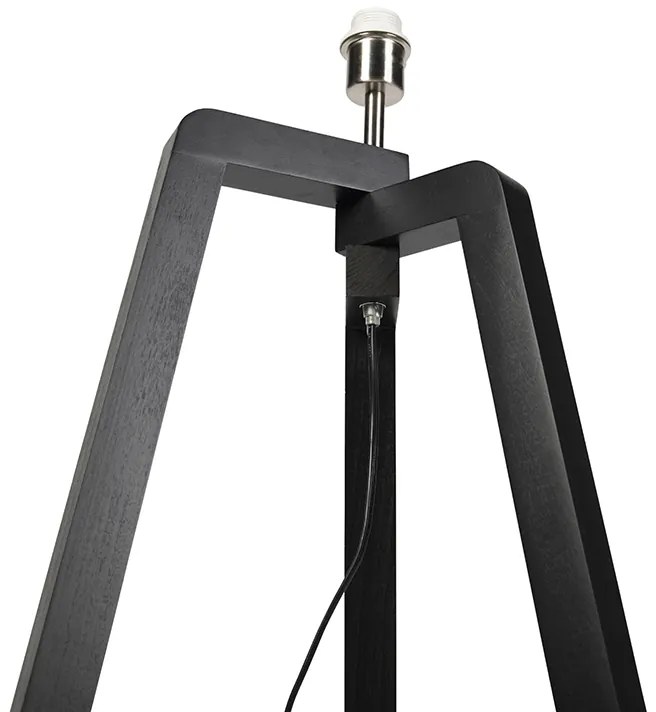 Lampada da terra nera senza paralume - Puros