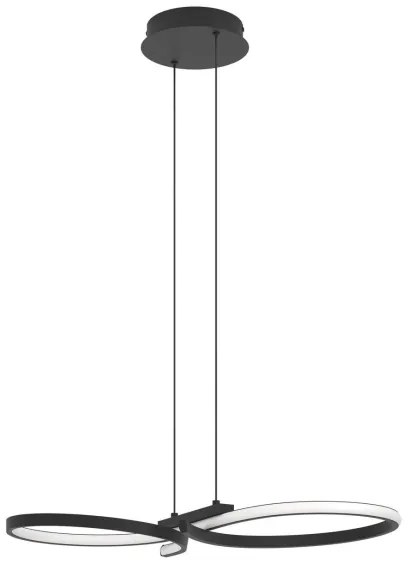 Eglo 901267 - Lampadario LED a sospensione con filo SERPINS LED/21W/230V 3000K nero