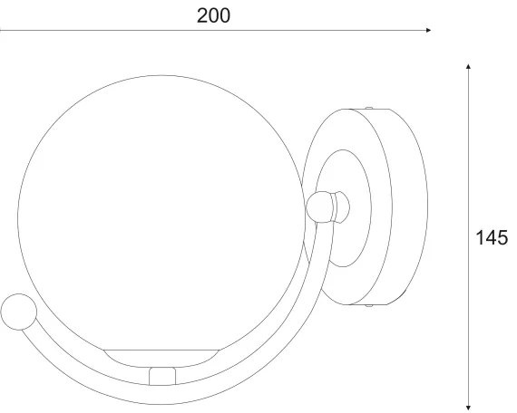 Applique GEORGIA 1xE14/5W/230V cromo opaco/fumé