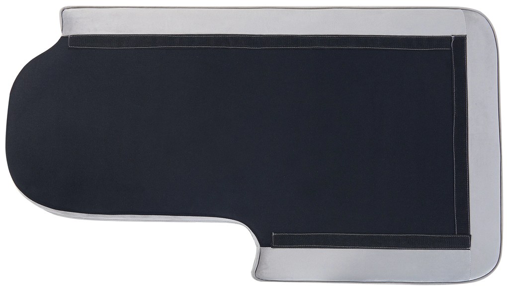 Chaise longue bouclé grigio chiaro sinistra ALLIER Beliani
