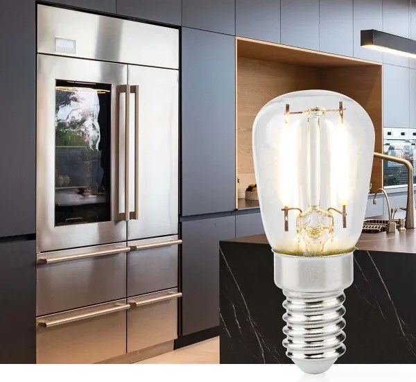 Nedis LBCRFE14T26 - Lampadina LED per frigorifero T26 E14/2W/230V 2700K