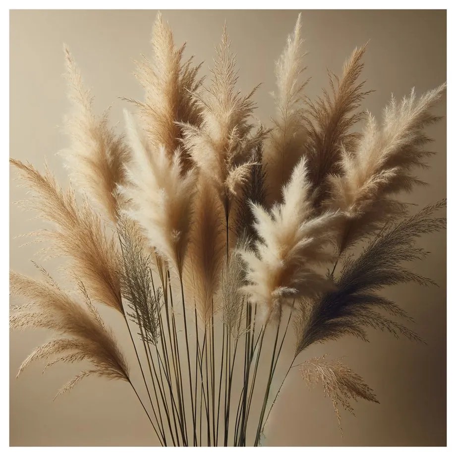 Quadro su tela – Steli delicati di erba pampas