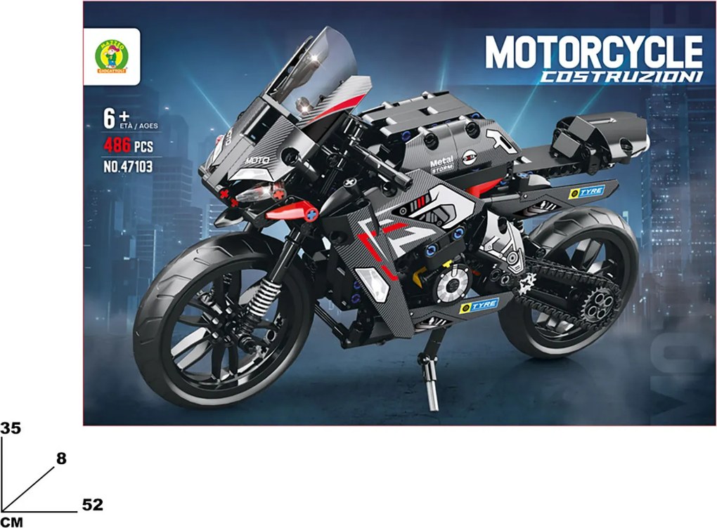 Costruzioni Motocicletta da 486 Pezzi...