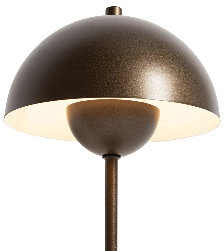 Lampada da tavolo retrò bronzo scuro - Magnax Mini