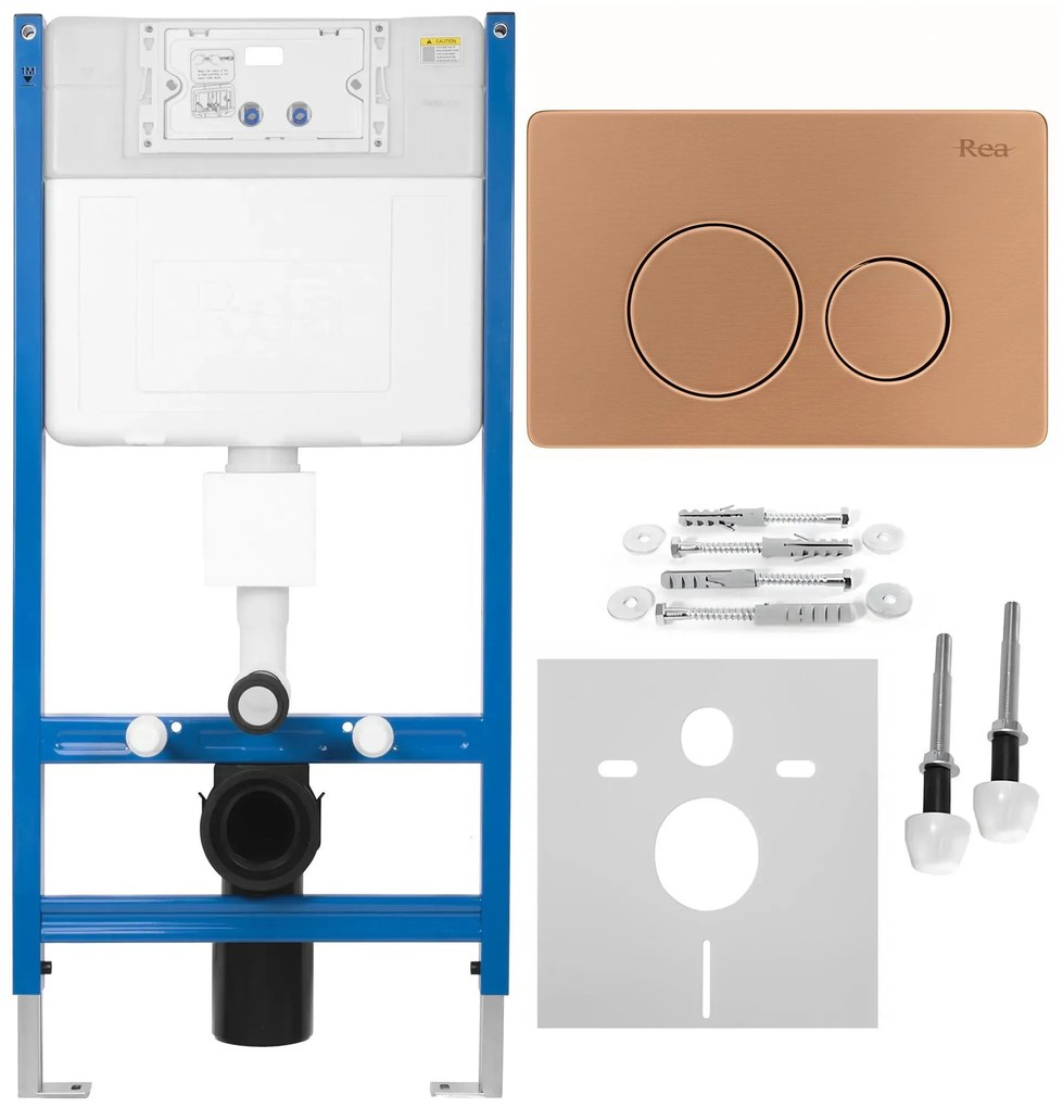 Telaio WC da incasso K011A-Q Rea I Brush Copper