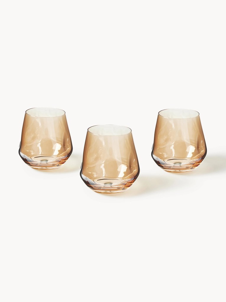 Set di 3 portalumini fatti a mano Luster