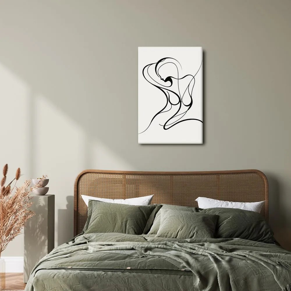 Quadro su tela – Linea astratta di donna