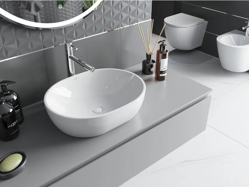 Mexen Viki lavandino da appoggio 48 x 35 cm, bianco - 21054800