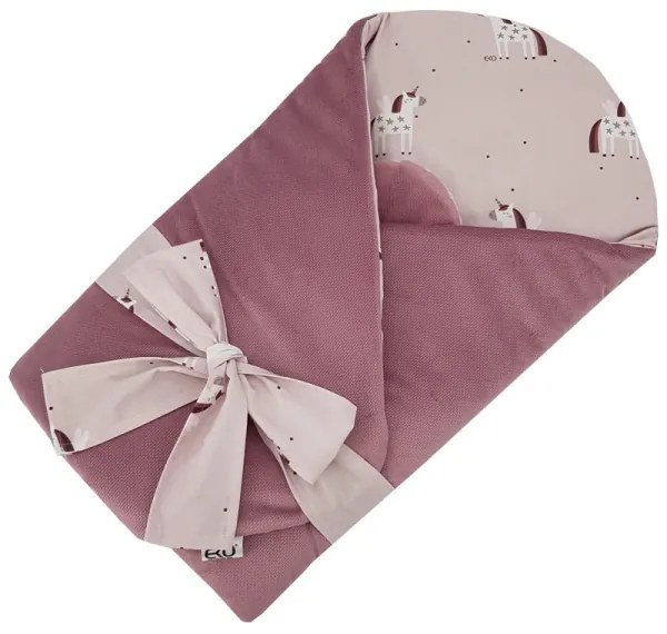 EKO - Coperta fasciante in cotone UNICORN 75x75 cm