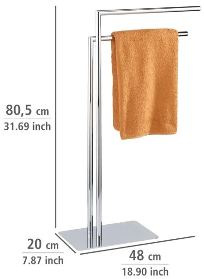 WENKO 18563100 - Portasciugamani RECCO 48x80,5 cm cromo lucido