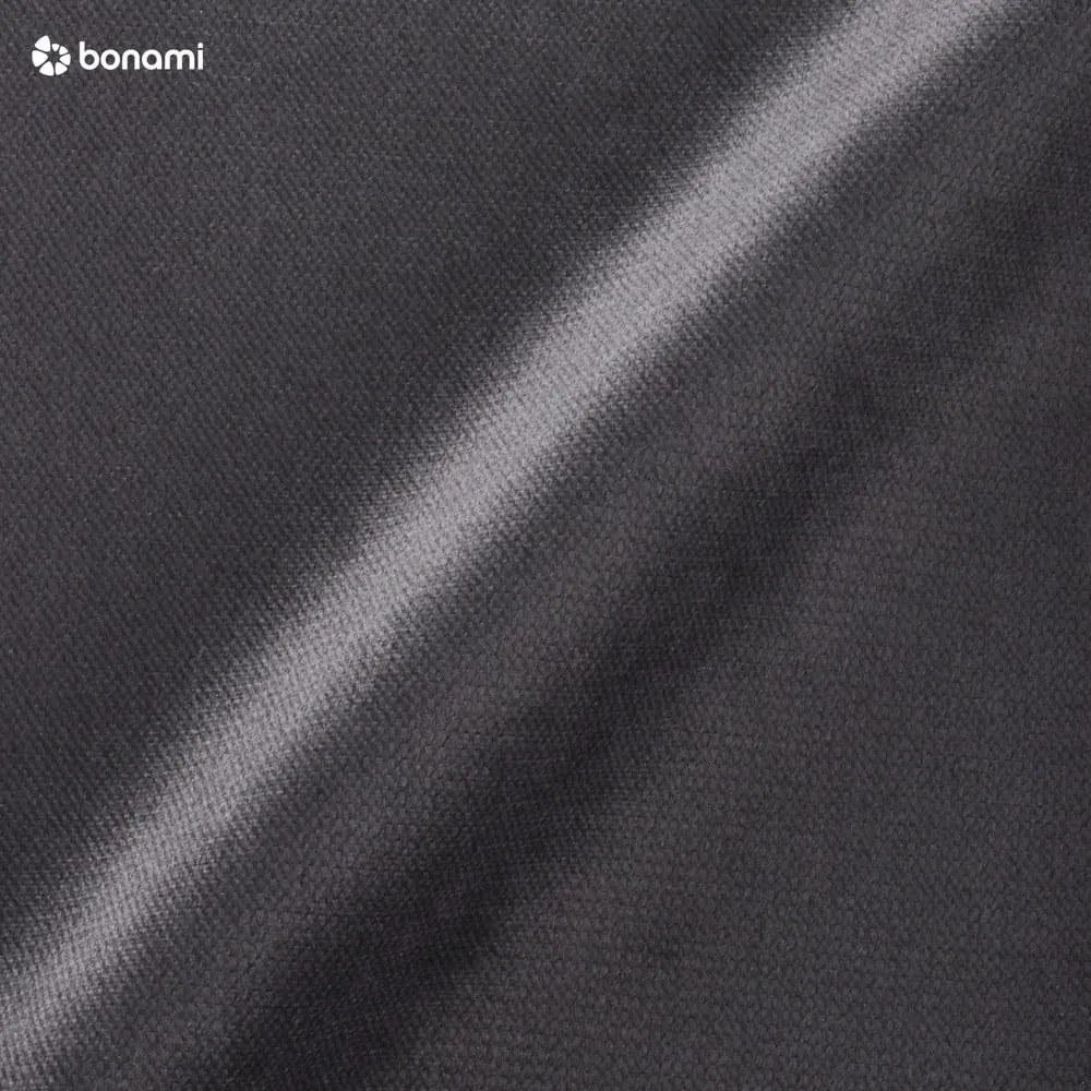 Divano letto a U in velluto grigio scuro, angolo destro Lofty Lilly - Miuform