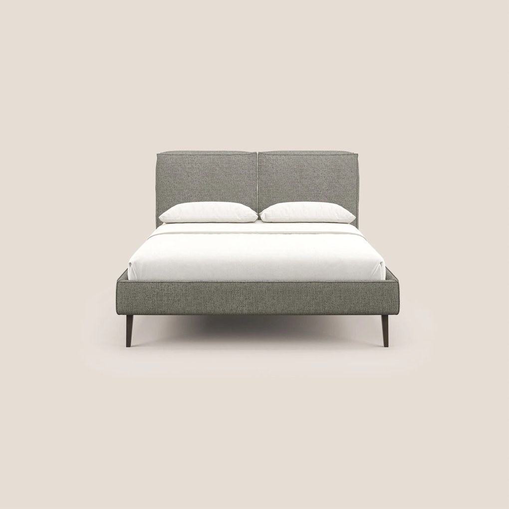 Isotta letto imbottito completamente sfoderabile in morbido tessuti impermeabile T10 talpa
