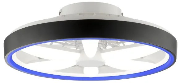 Brilliant - Ventilatore a soffitto LED RGBW GAIANO LED/48W/230V nero +DO