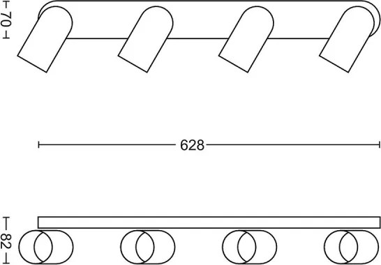 Philips - Faretto LED RGBW dimmerabile 4xGU10/4,9W/230V 2700-6500K nero