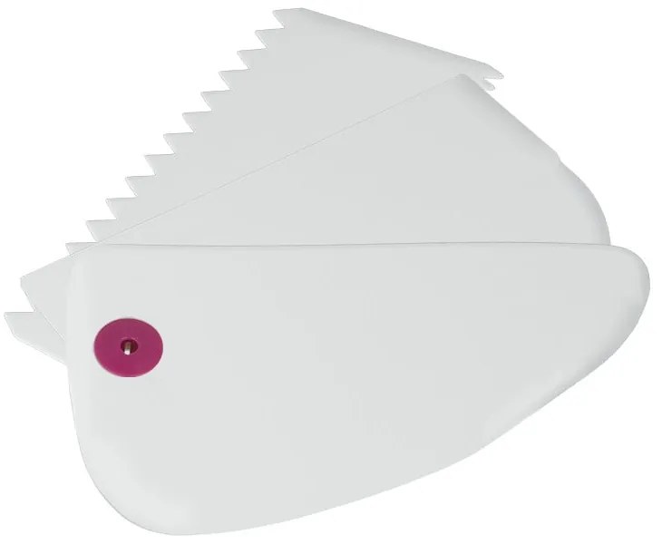 Set di 3 tergicristalli in plastica bianca - Metaltex