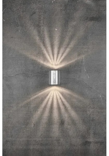 Nordlux - Applique da esterno LED CANTO 2xLED/6W/230V IP44 argento