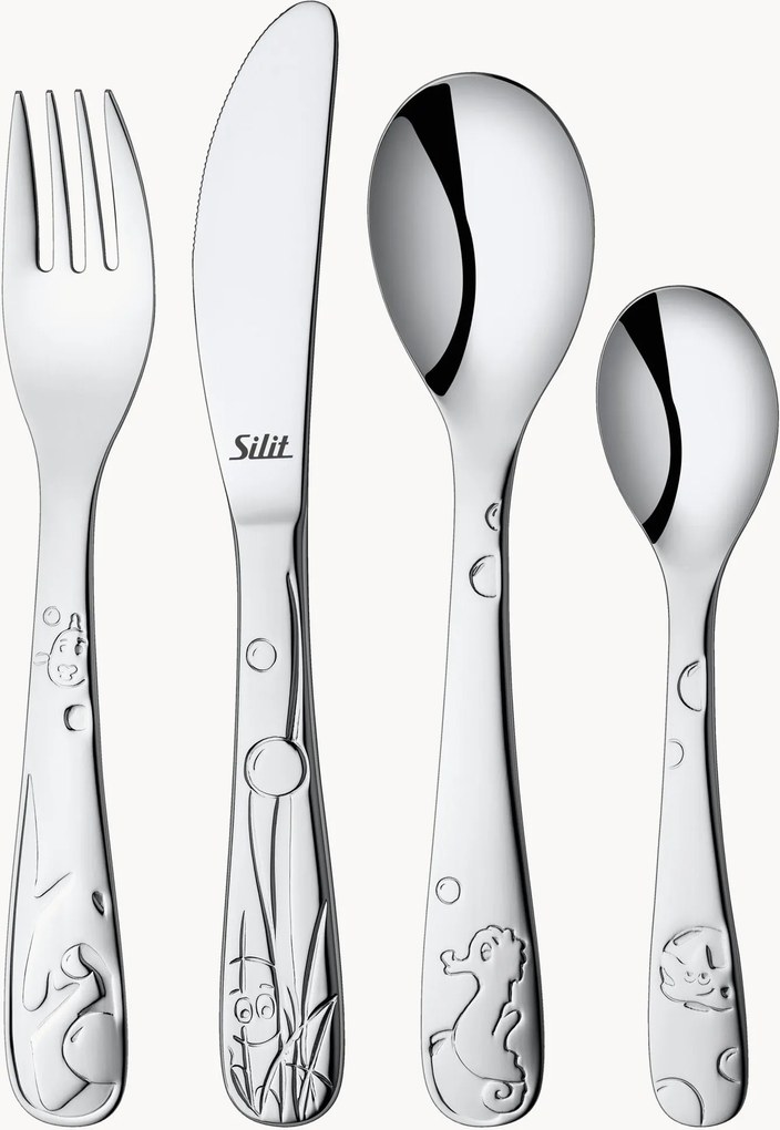 Set di 4 posate per bambini Aquarama