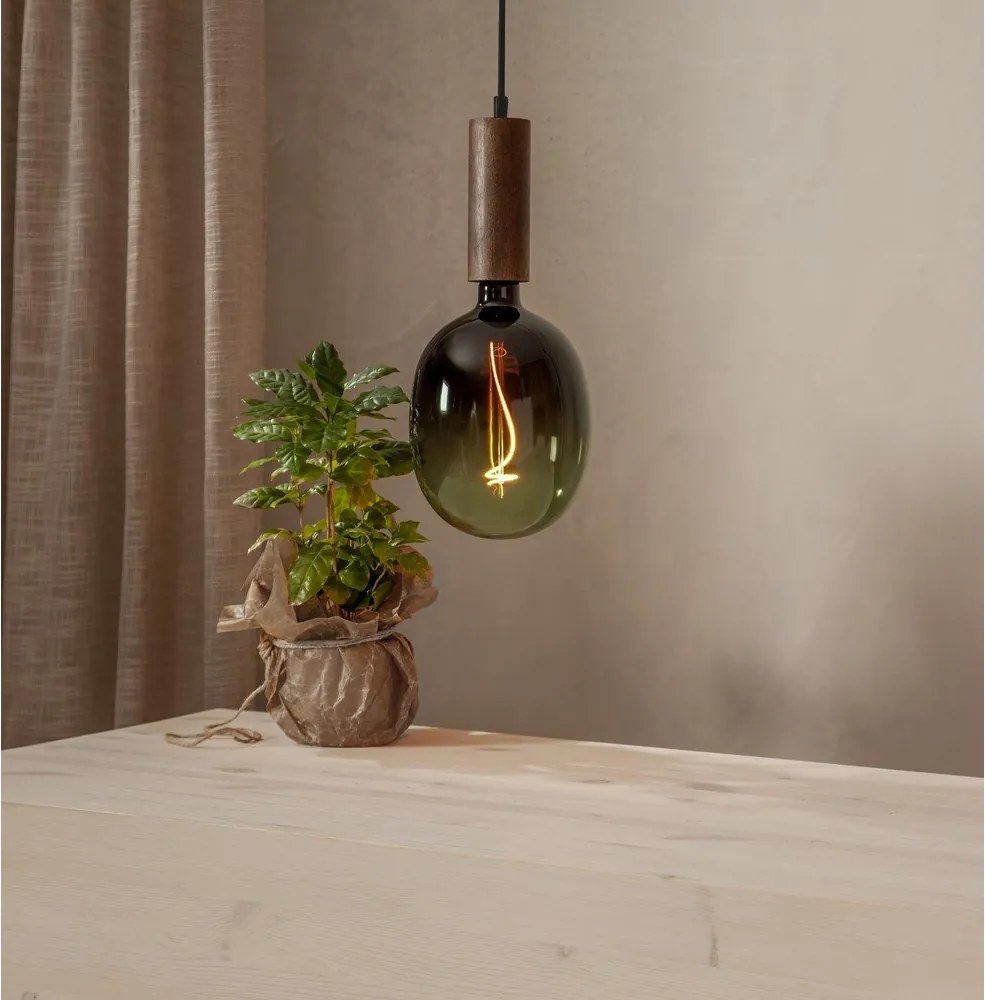 Lampada a sospensione marrone scuro Tub - Star Trading