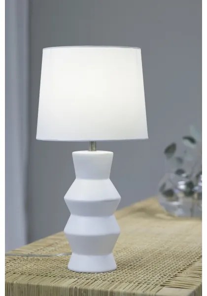 Markslöjd 108448 - Lampada da tavolo SIENNA 1xE27/40W/230V bianco