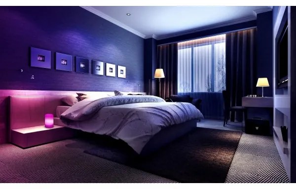 Grundig - Lampada da tavolo LED RGB dimmerabile LED/3xAAA + tc