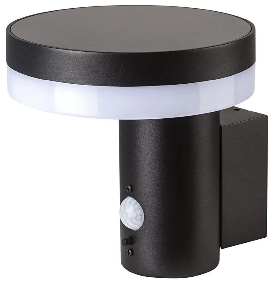 Lampada da parete solare LED SOLARIS3 5,5W 3,7V 4000K IP44 con sensore