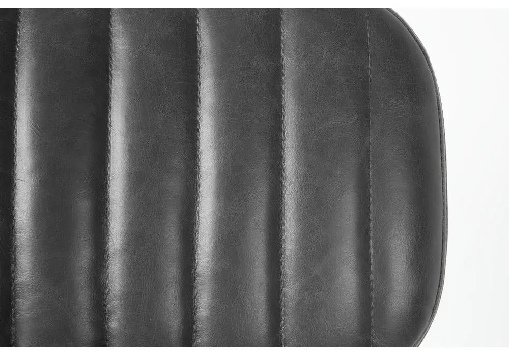 Sedia da pranzo nera Jake Worn - White Label