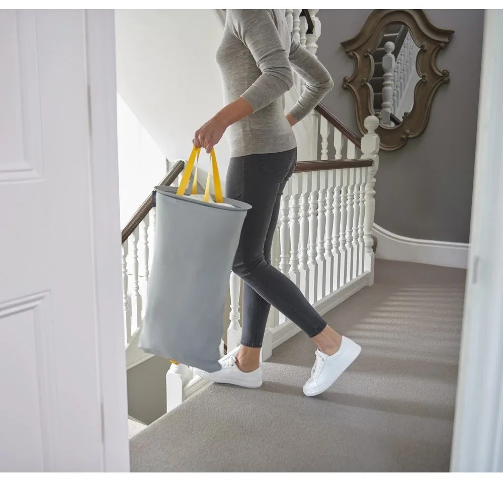 Cesto per biancheria in tessuto grigio, 60 l Tota - Joseph Joseph