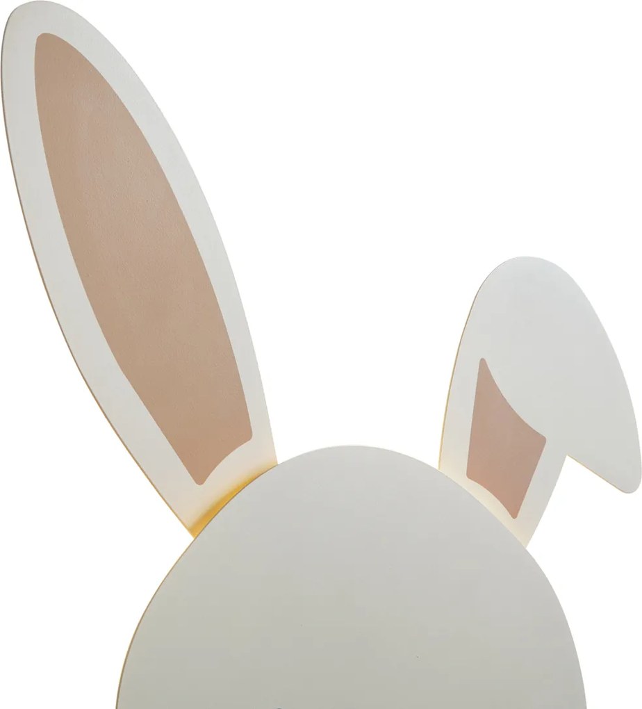 Lampada da parete per bambini beige con dettagli con LED dimmerabile a 3 livelli - Benny the Bunny