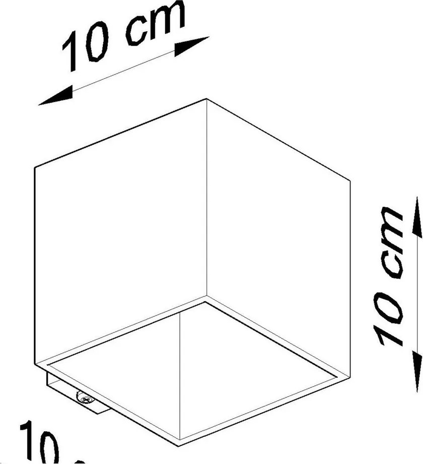 Lampada da parete bianca Geo – Sollux
