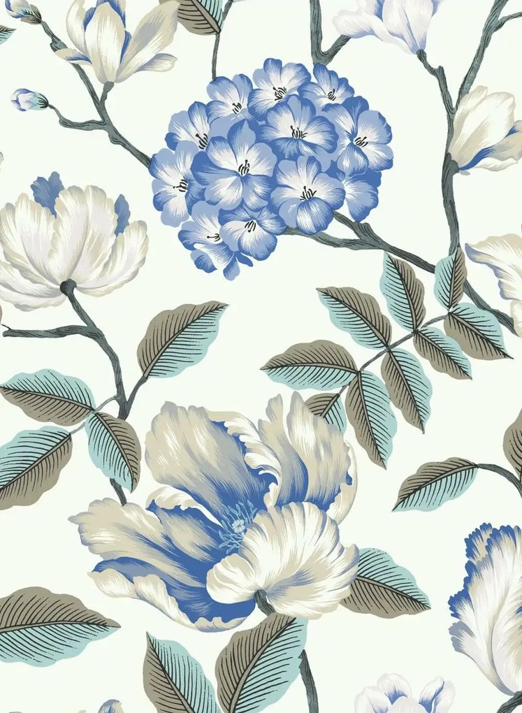 Coordonne Carta da parati Morning Garden - Indigo