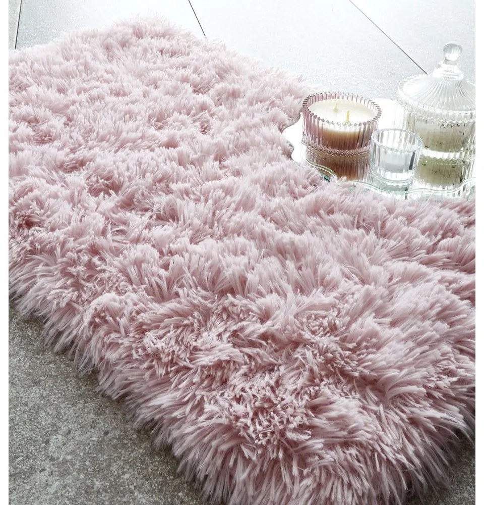 Tappetino da bagno rosa 80x50 cm Cuddly - Catherine Lansfield