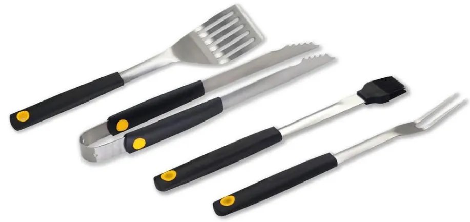 Fieldmann - Utensili per grigliare 4 pezzi in acciaio inox