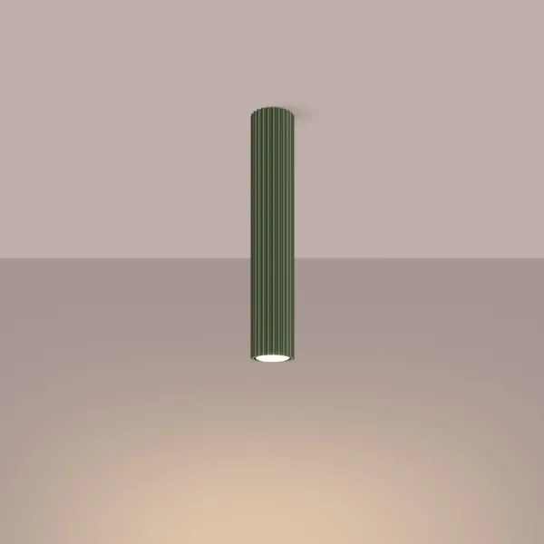 Sollux SL.1609 - Faretto KARBON 1xGU10/10W/230V 40 cm verde