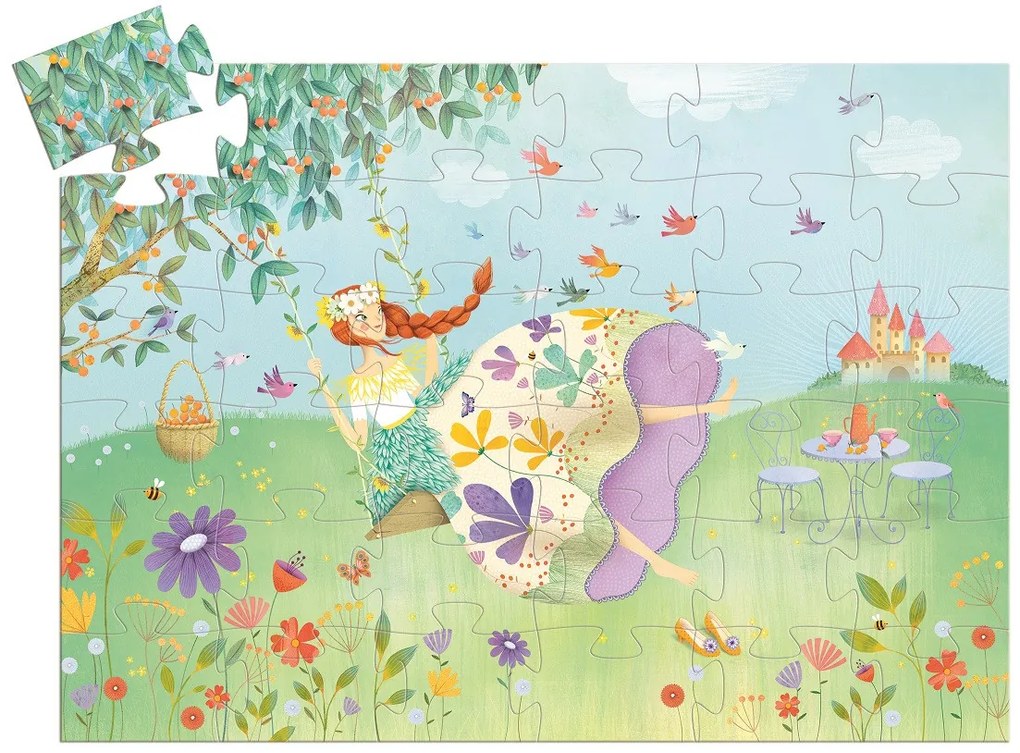 Puzzle - principessa sull'altalena - 36 pezzi