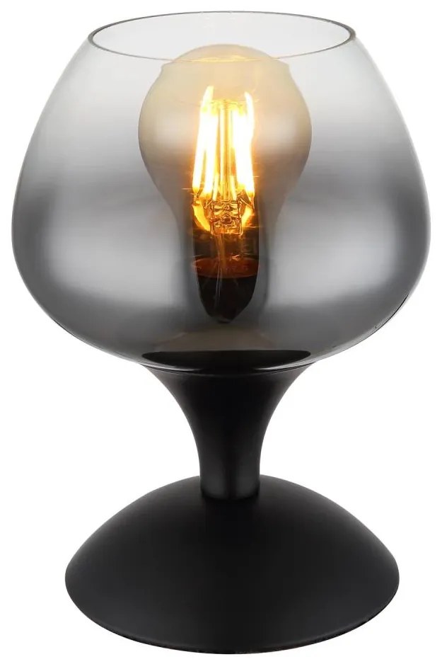 Globo 15548T2 - Lampada da tavolo MAXY 1xE27/40W/230V nero