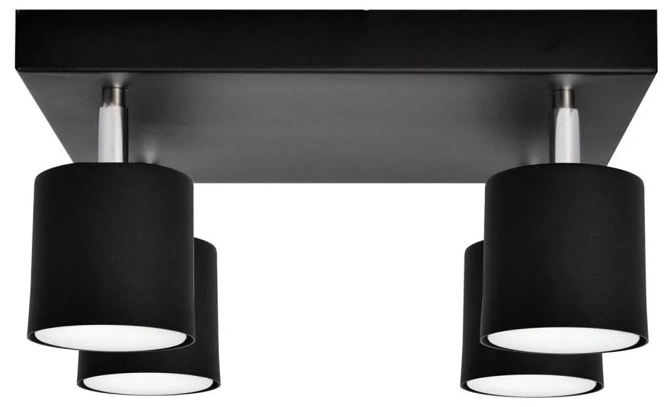 Faretto PUNTA 4xGX53/10W/230V nero