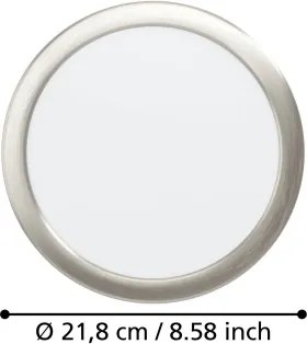 Eglo 901407 - Faretto LED da incasso FUEVA LED/18,5W/230V Ø 21,6 cm cromo