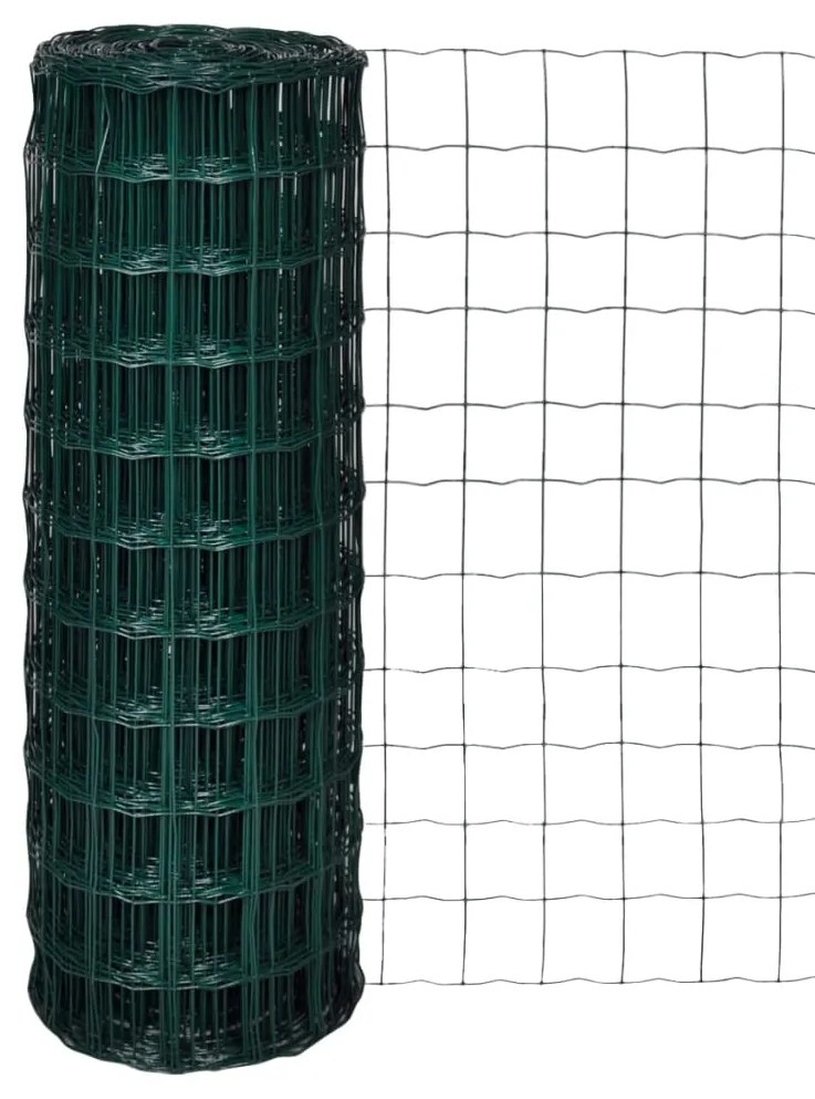 Recinzione Euro İn Acciaio 25x1,7 M Verde /