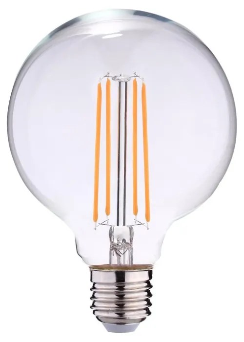 Lampada LED E27 12W a Filamento 140 lm/W, Dimmerabile - G125 Colore  Bianco Caldo 2.700K