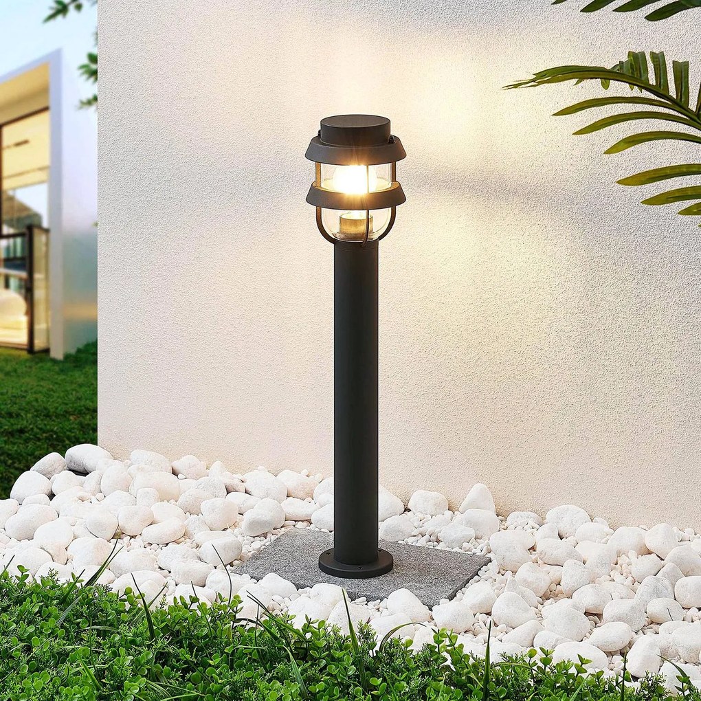 Lampioncino da giardino Alvaro Lindby, dimmerabile, Nero, Alluminio, Moderno, Lampada da esterni