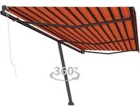 Tenda da Sole Autoportante Automatica 600x300cm Arancio Marrone cod mxl 68331