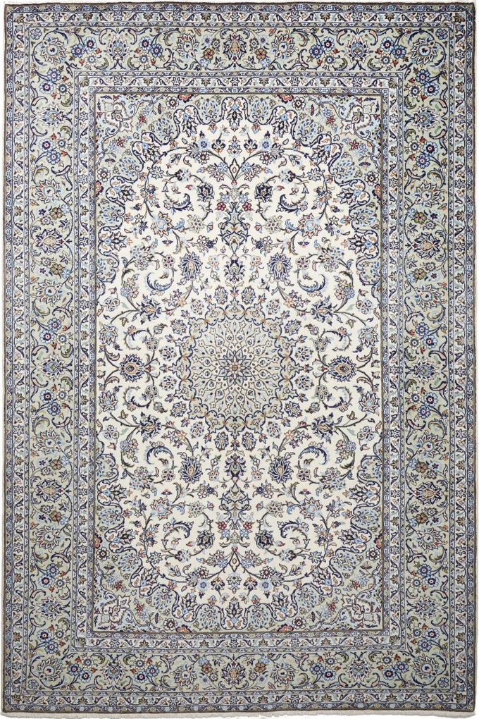Kashan Tappeto persiano 200x300 Beige (Iran) Annodato A Mano