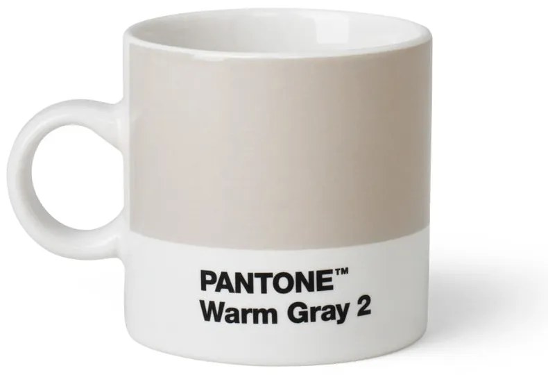 Tazza da espresso in ceramica grigio chiaro 120 ml Espresso Warm Gray 2 - Pantone