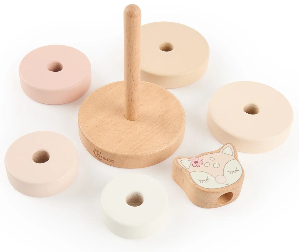 Bieco - Torre impilabile in legno - cerbiatto Ella