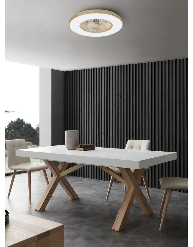 Ventilatore da soffitto Woody trasparente, D. 60 cm